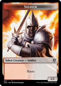 Soldier (017) // Eldrazi Double-Sided Token (17 // 1) [Commander: Phyrexia: All Will Be One]
