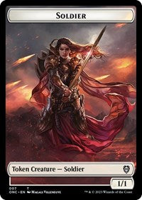 Soldier (007) // Angel (002) Double-Sided Token (7 // 2) [Commander: Phyrexia: All Will Be One]