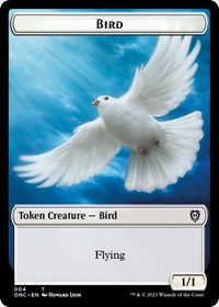Bird // Cat Double-Sided Token (4 // 1) [Commander: Phyrexia: All Will Be One]