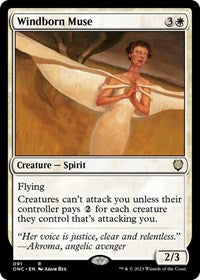 Windborn Muse (91) [Commander: Phyrexia: All Will Be One]