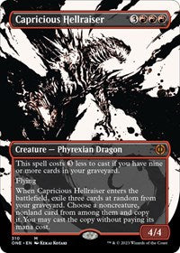 Capricious Hellraiser (Showcase) (310) [Phyrexia: All Will Be One]