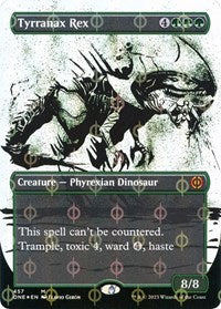 Tyrranax Rex (Showcase) (Step-and-Compleat Foil) (457) [Phyrexia: All Will Be One]