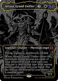 Atraxa, Grand Unifier (Oil Slick Raised Foil) (357) [Phyrexia: All Will Be One]