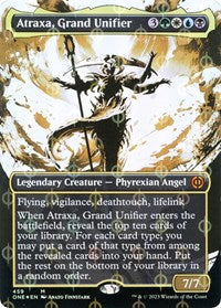 Atraxa, Grand Unifier (Showcase) (Step-and-Compleat Foil) (459) [Phyrexia: All Will Be One]