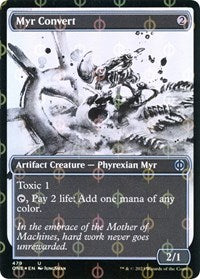 Myr Convert (Showcase) (Step-and-Compleat Foil) (479) [Phyrexia: All Will Be One]