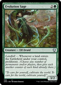 Evolution Sage (108) [Commander: Phyrexia: All Will Be One]