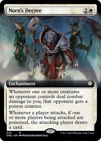 Norn's Decree (Extended Art) (47) [Commander: Phyrexia: All Will Be One]