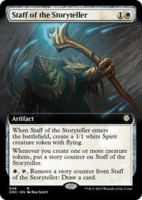 Staff of the Storyteller (Extended Art) (48) [Commander: Phyrexia: All Will Be One]