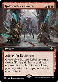 Goldwardens' Gambit (Extended Art) (51) [Commander: Phyrexia: All Will Be One]