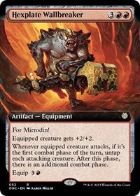 Hexplate Wallbreaker (Extended Art) (52) [Commander: Phyrexia: All Will Be One]