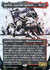 Kethek, Crucible Goliath (Showcase) (Step-and-Compleat Foil) (465) [Phyrexia: All Will Be One]