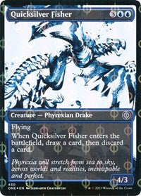 Quicksilver Fisher (Showcase) (Step-and-Compleat Foil) (430) [Phyrexia: All Will Be One]