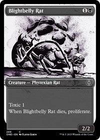 Blightbelly Rat (Showcase) (289) [Phyrexia: All Will Be One]