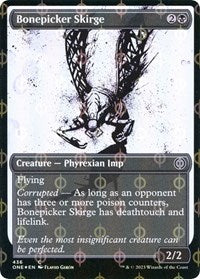 Bonepicker Skirge (Showcase) (Step-and-Compleat Foil) (436) [Phyrexia: All Will Be One]