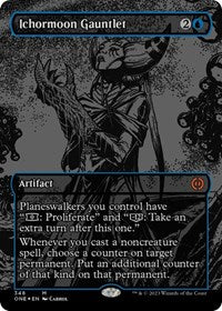 Ichormoon Gauntlet (Oil Slick Raised Foil) (348) [Phyrexia: All Will Be One]