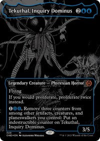 Tekuthal, Inquiry Dominus (Oil Slick Raised Foil) (349) [Phyrexia: All Will Be One]