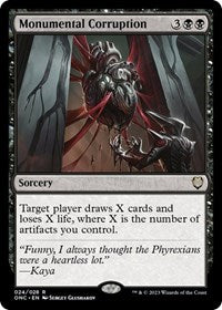 Monumental Corruption (24) [Commander: Phyrexia: All Will Be One]
