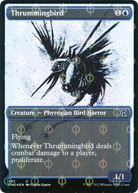 Thrummingbird (Showcase) (Step-and-Compleat Foil) (432) [Phyrexia: All Will Be One]