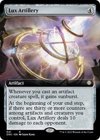 Lux Artillery (Extended Art) (41) [Commander: Phyrexia: All Will Be One]