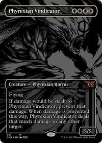 Phyrexian Vindicator (Oil Slick Raised Foil) (347) [Phyrexia: All Will Be One]
