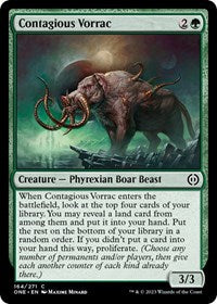 Contagious Vorrac (164) [Phyrexia: All Will Be One]