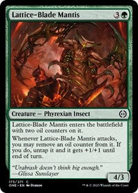 Lattice-Blade Mantis (173) [Phyrexia: All Will Be One]