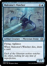 Malcator's Watcher (58) [Phyrexia: All Will Be One]