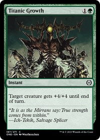Titanic Growth (187) [Phyrexia: All Will Be One]