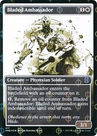 Bladed Ambassador (Showcase) (Step-and-Compleat Foil) (417) [Phyrexia: All Will Be One]