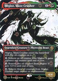 Migloz, Maze Crusher (Showcase) (Step-and-Compleat Foil) (470) [Phyrexia: All Will Be One]