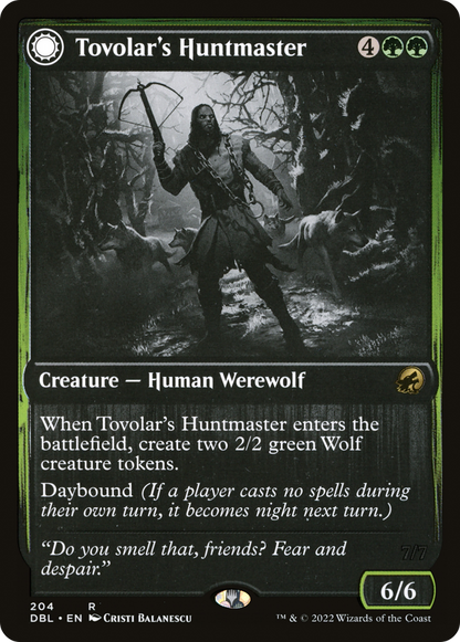 Tovolar's Huntmaster (DBL-204) - Innistrad: Double Feature: (Double Faced Transform)