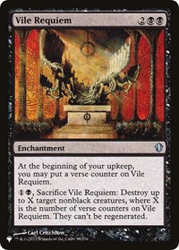 Vile Requiem (C13) (98/356) [The List Reprints]