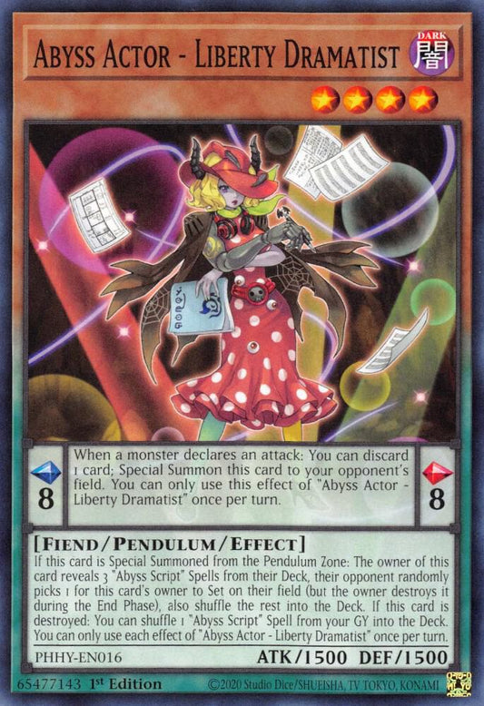 Abyss Actor - Liberty Dramatist (PHHY-EN016) [Photon Hypernova]