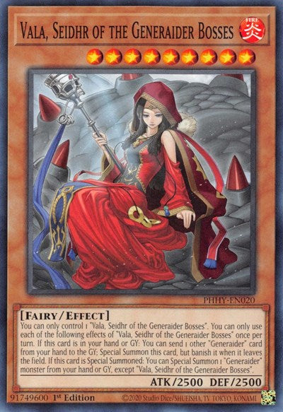 Vala, Seidhr of the Generaider Bosses (PHHY-EN020) [Photon Hypernova]
