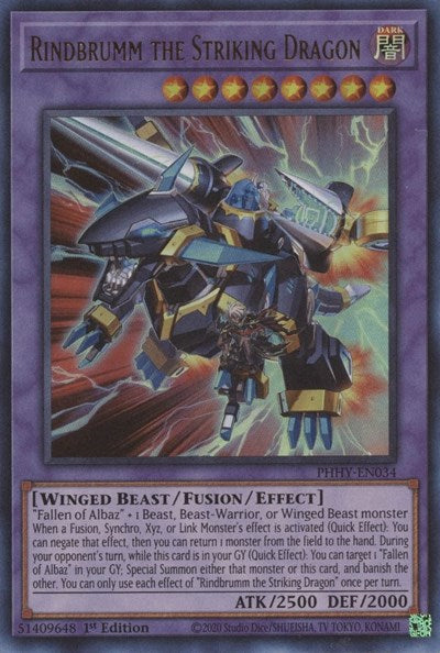 Rindbrumm the Striking Dragon (PHHY-EN034) [Photon Hypernova]