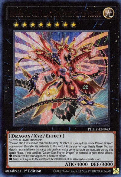 Number C62: Neo Galaxy-Eyes Prime Photon Dragon (PHHY-EN043) [Photon Hypernova]
