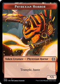 Phyrexian Horror Token (004) (4) [Phyrexia: All Will Be One]