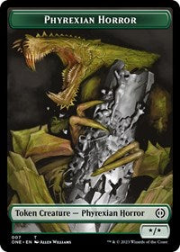 Phyrexian Horror Token (007) (7) [Phyrexia: All Will Be One]