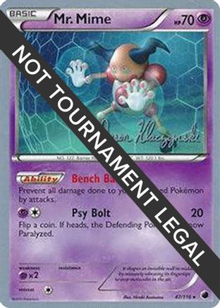 Mr. Mime - 2013 (Jason Klaczynski) 047  World Championship Decks - Rare