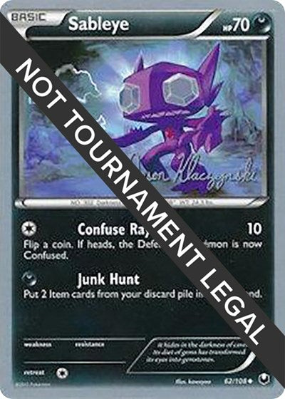 Sableye - 2013 (Jason Klaczynski) (62/108) [World Championship Decks]