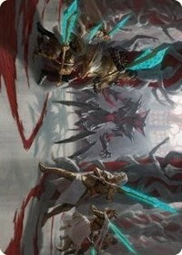 Goldwardens' Gambit Art Card (29) [Art Series: Phyrexia: All Will Be One]