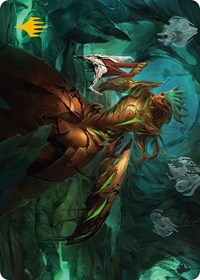 Glissa Sunslayer Art Card (Gold-Stamped Signature) (47) [Art Series: Phyrexia: All Will Be One]