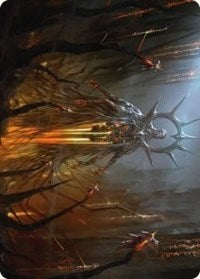 Solphim, Mayhem Dominus Art Card (35) [Art Series: Phyrexia: All Will Be One]