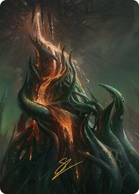 Copperline Gorge Art Card (Gold-Stamped Signature) (57) [Art Series: Phyrexia: All Will Be One]