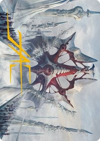 Mondrak, Glory Dominus Art Card (Gold-Stamped Signature) (5) [Art Series: Phyrexia: All Will Be One]