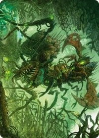 Skyscythe Engulfer Art Card (42) [Art Series: Phyrexia: All Will Be One]