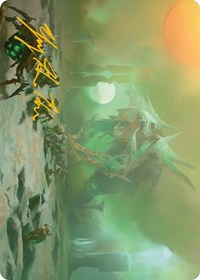 Green Sun's Twilight Art Card (Gold-Stamped Signature) (39) [Art Series: Phyrexia: All Will Be One]