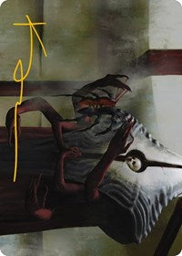 Vivisection Evangelist Art Card (Gold-Stamped Signature) (54) [Art Series: Phyrexia: All Will Be One]