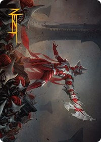 Mite Overseer Art Card (Gold-Stamped Signature) (4) [Art Series: Phyrexia: All Will Be One]
