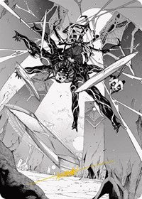 Kaito, Dancing Shadow Art Card (78/81) (Gold-Stamped Signature) (78) [Art Series: Phyrexia: All Will Be One]
